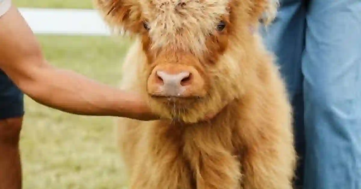 mini highland cow trimming