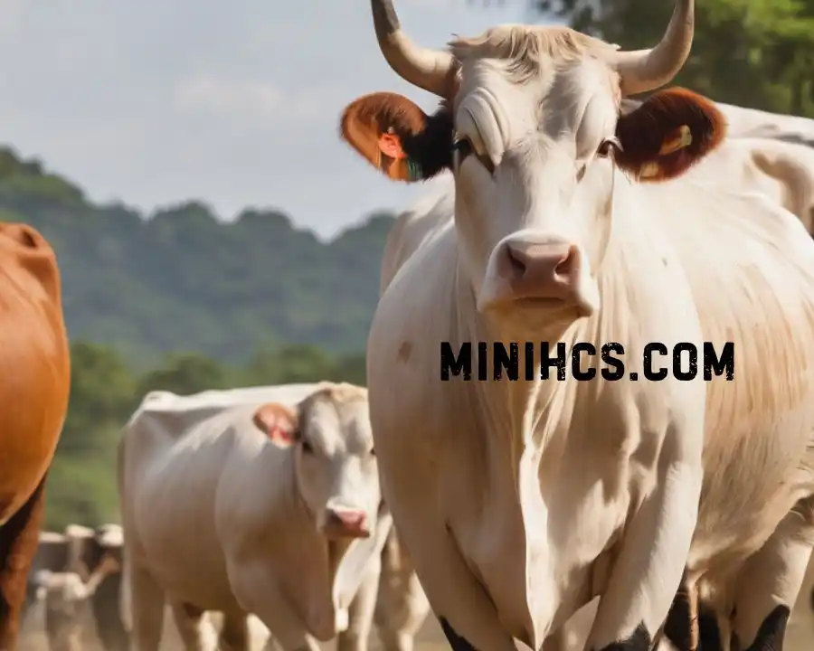 Grey brahman bulls