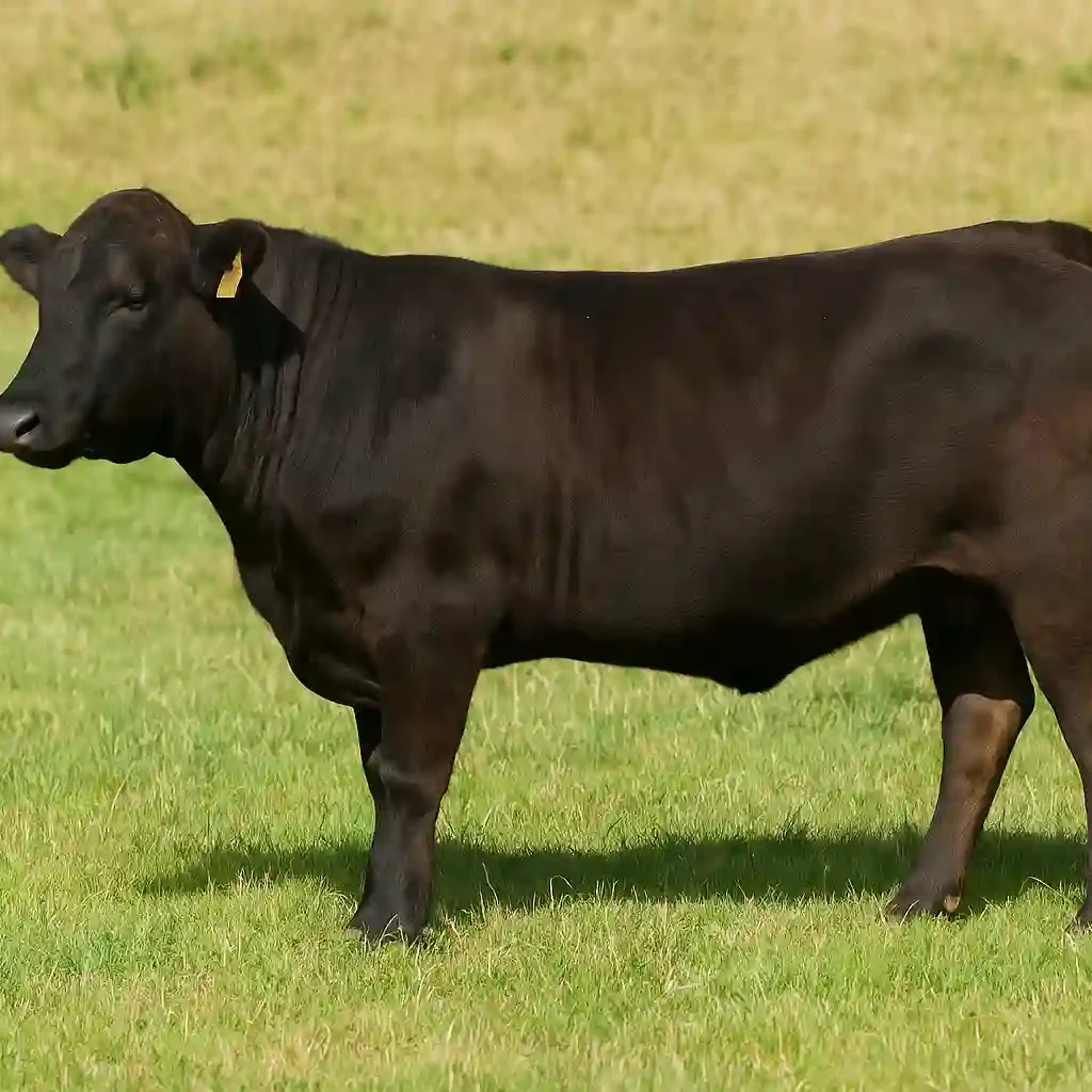 Japanese Polled Wagyu cow