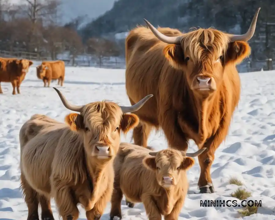 Yellow miniature cow