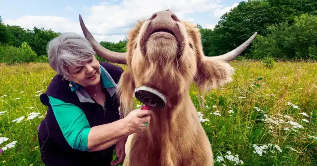 mini highland cow need brush