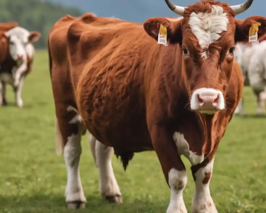 Miniature Herefords cow