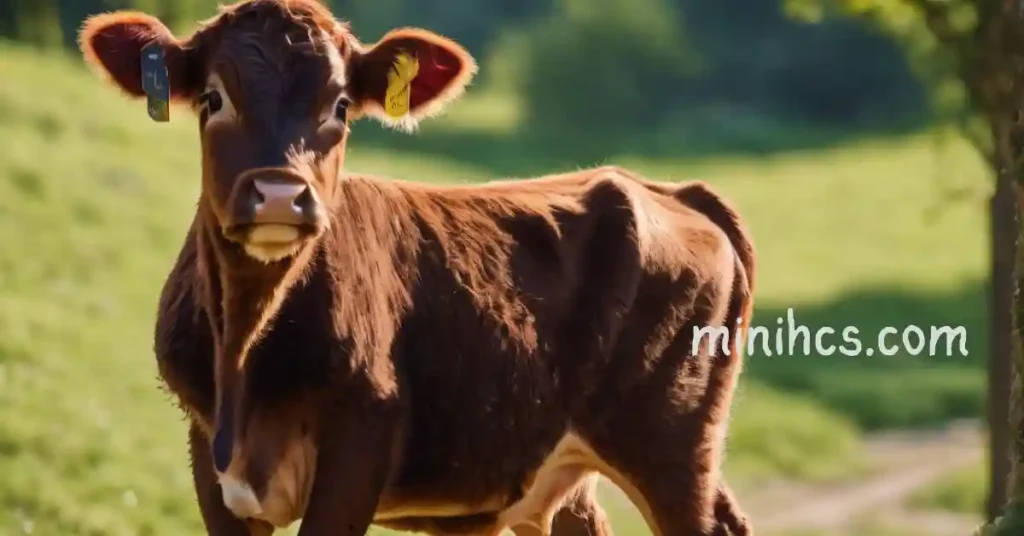 Brown wagyu cow