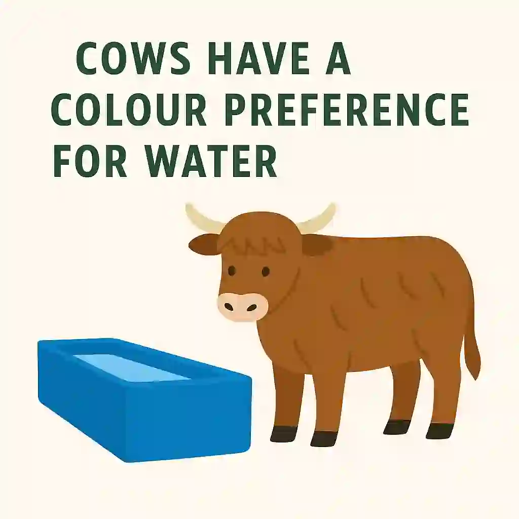 Cows Have a Colour Preference for Water
