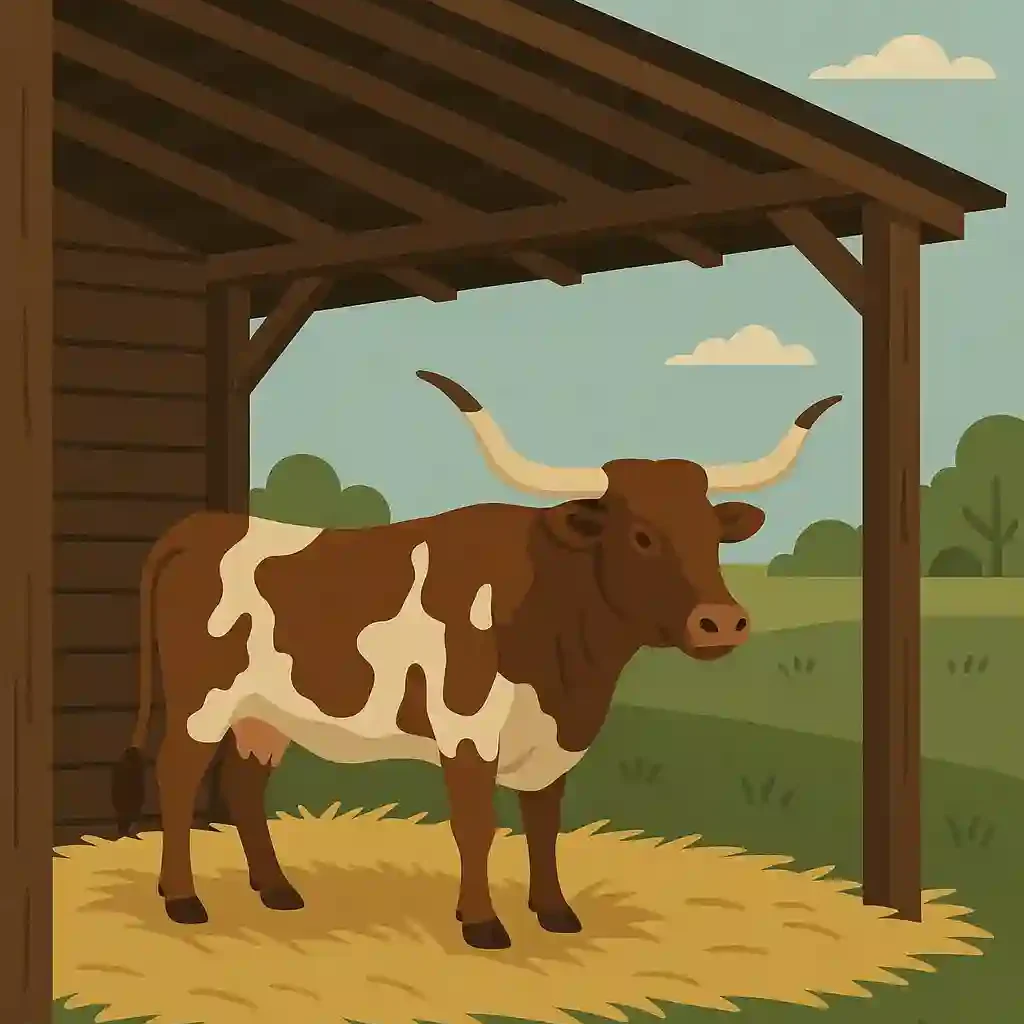 Adequate space is also crucial for longhorn cows,