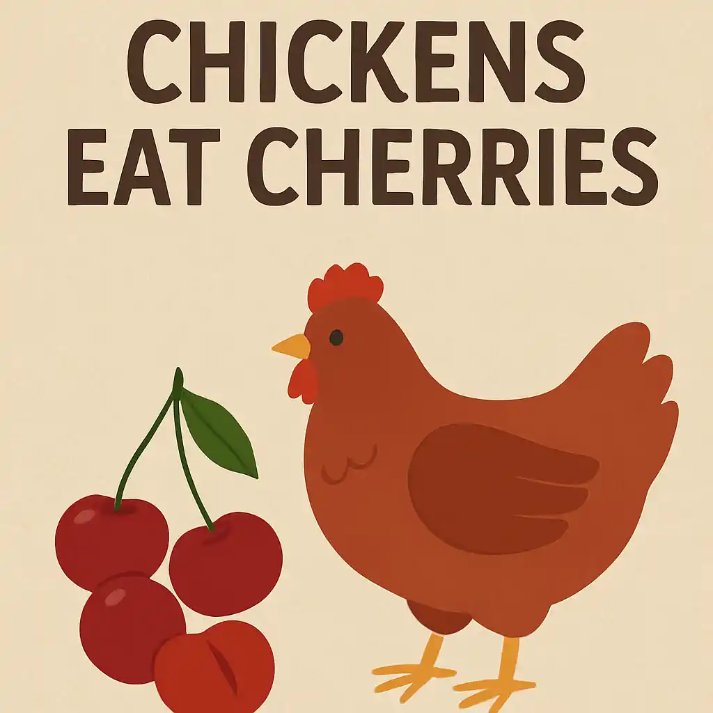 Chicken eat Cherries